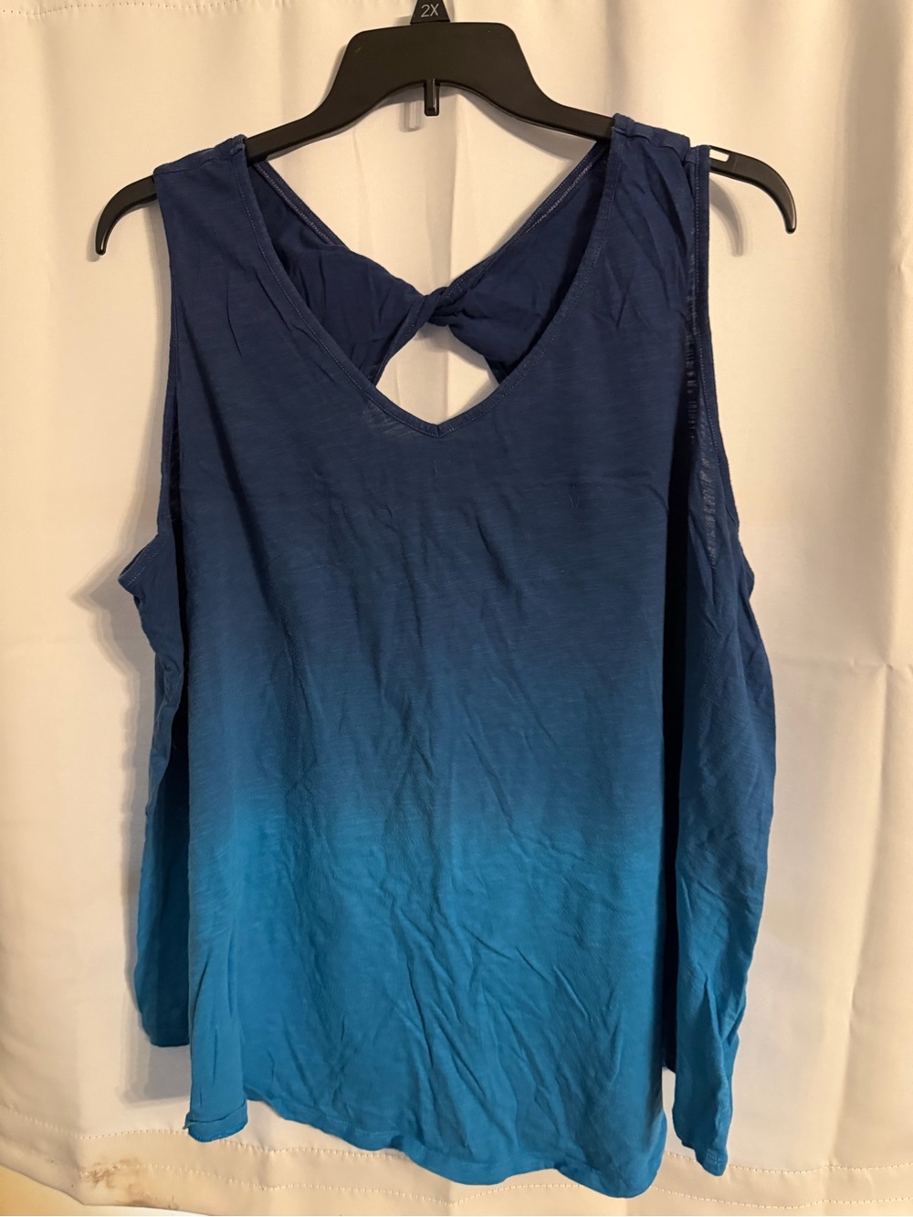 Terra & Sky Blue Ombre Twist-Back Tank bundle of 2